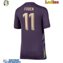 England Phil Foden #11 Replica Away Shirt Ladies Euro 2024 Short Sleeve